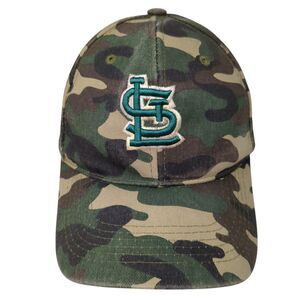 St Louis Cardinals Strapback Hat Camouflage OS Adjustable Embroidered Big Bear